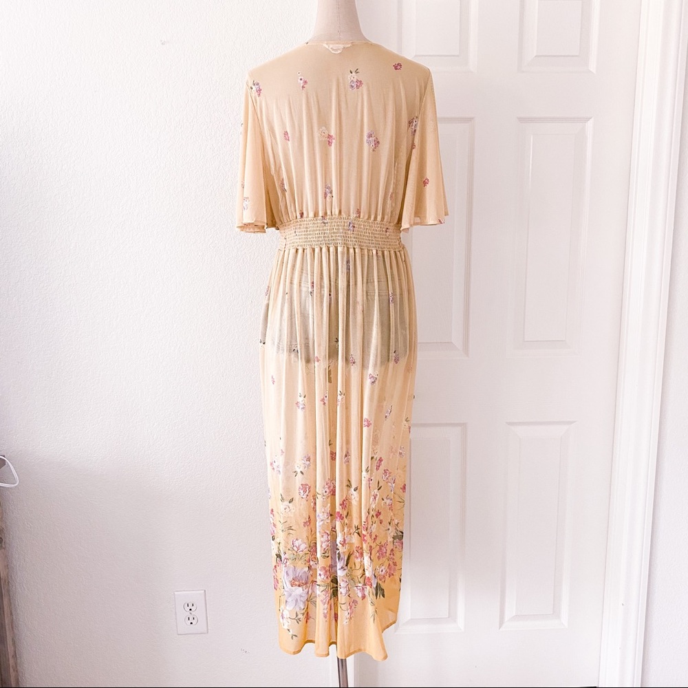 L.I.F.E Yellow Floral Kimono - Picture 6 of 12